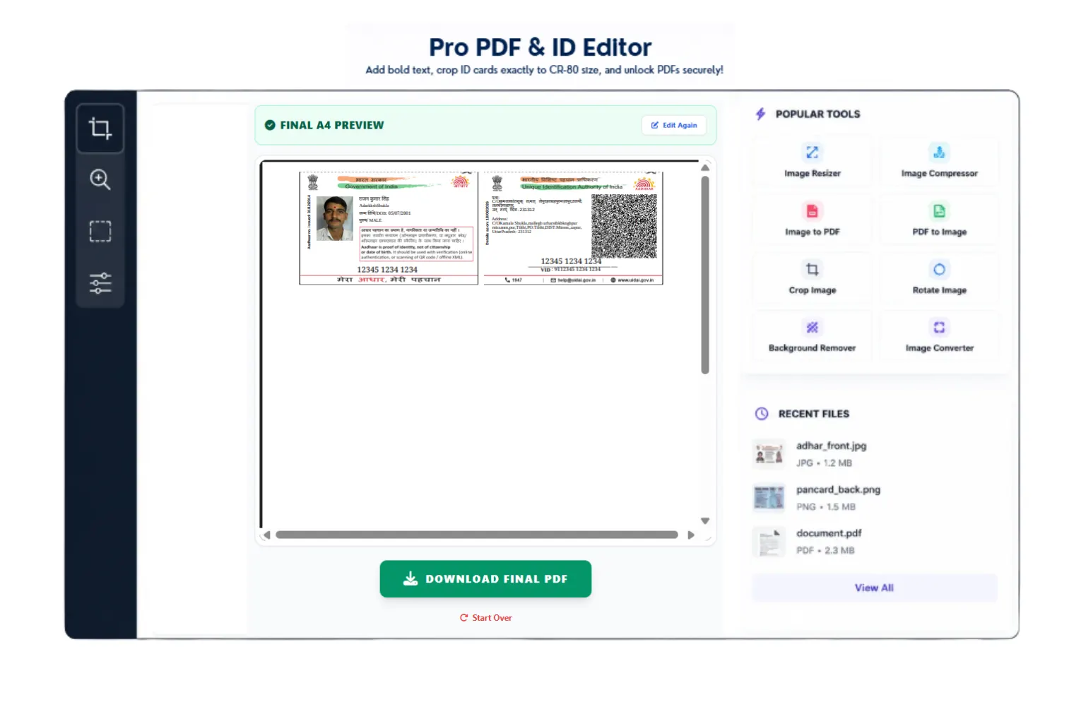 Download Ready to Print A4 Size PDF