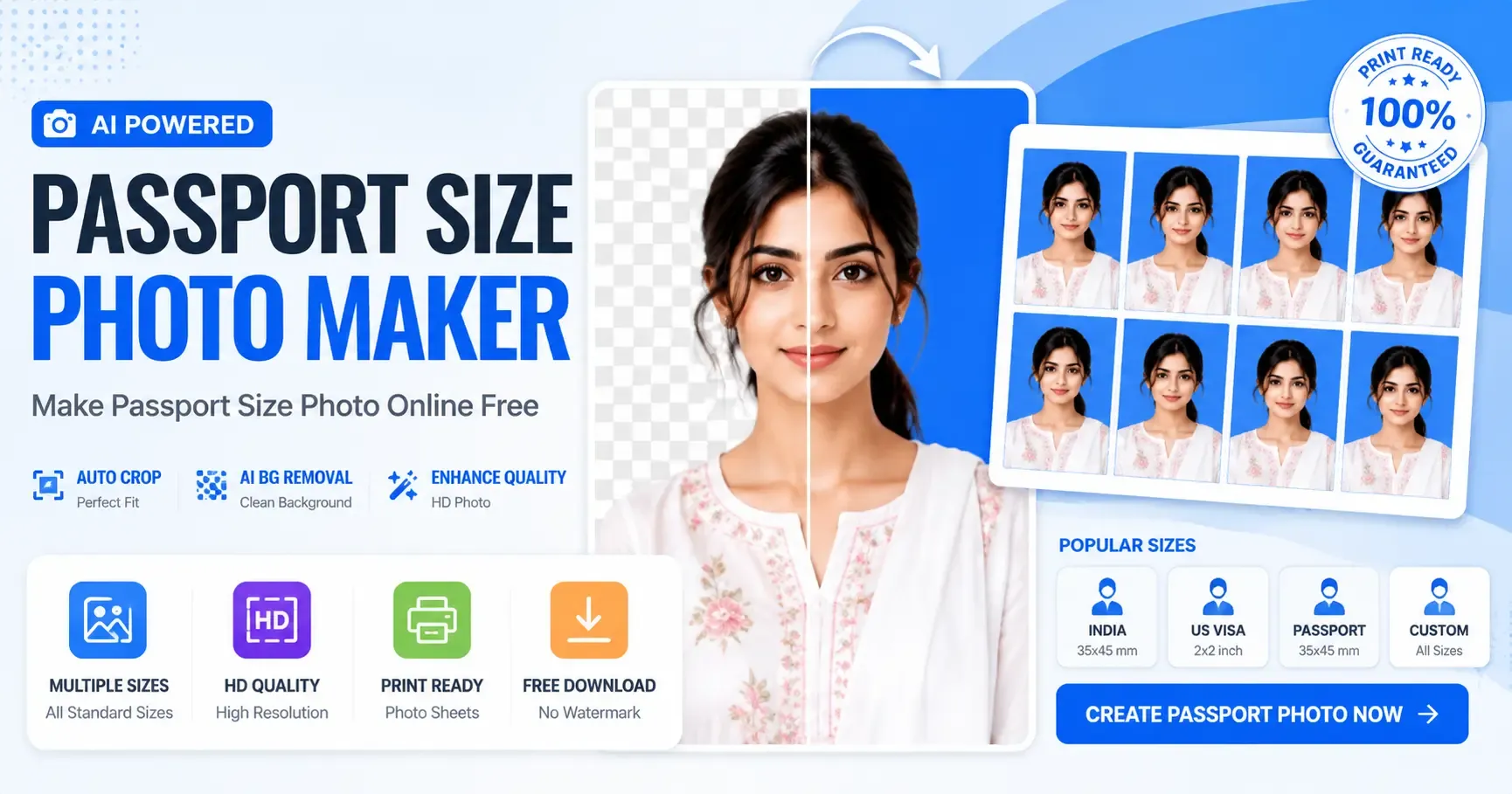 Passport Size Photo Maker: Make Passport Size Photo Online Free (2026 Guide)